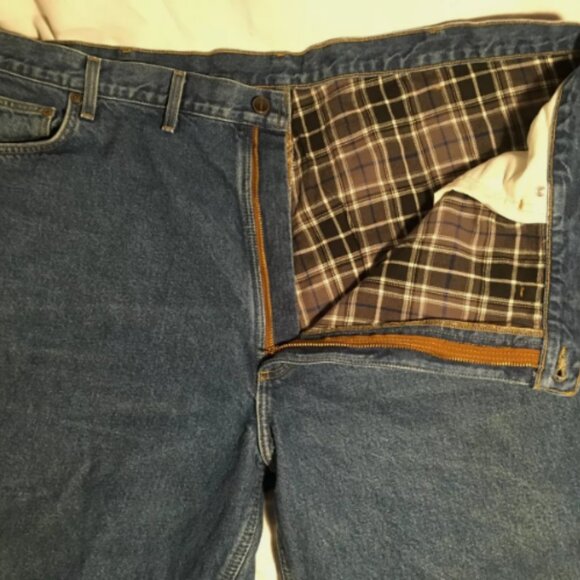 50x32 CARHARTT 8172 DST RELAXED FIT MED WASH BIG/TALL WORK DENIM JEANS IG 812 - Picture 11 of 12